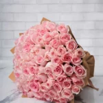 100 pink rose brown wrap