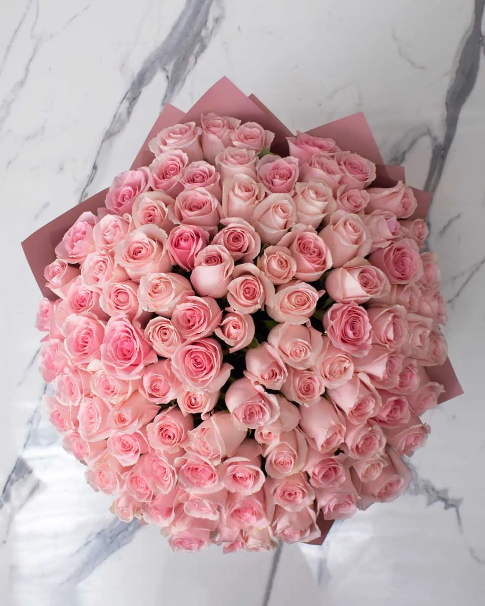 100 pink rose detailed 3