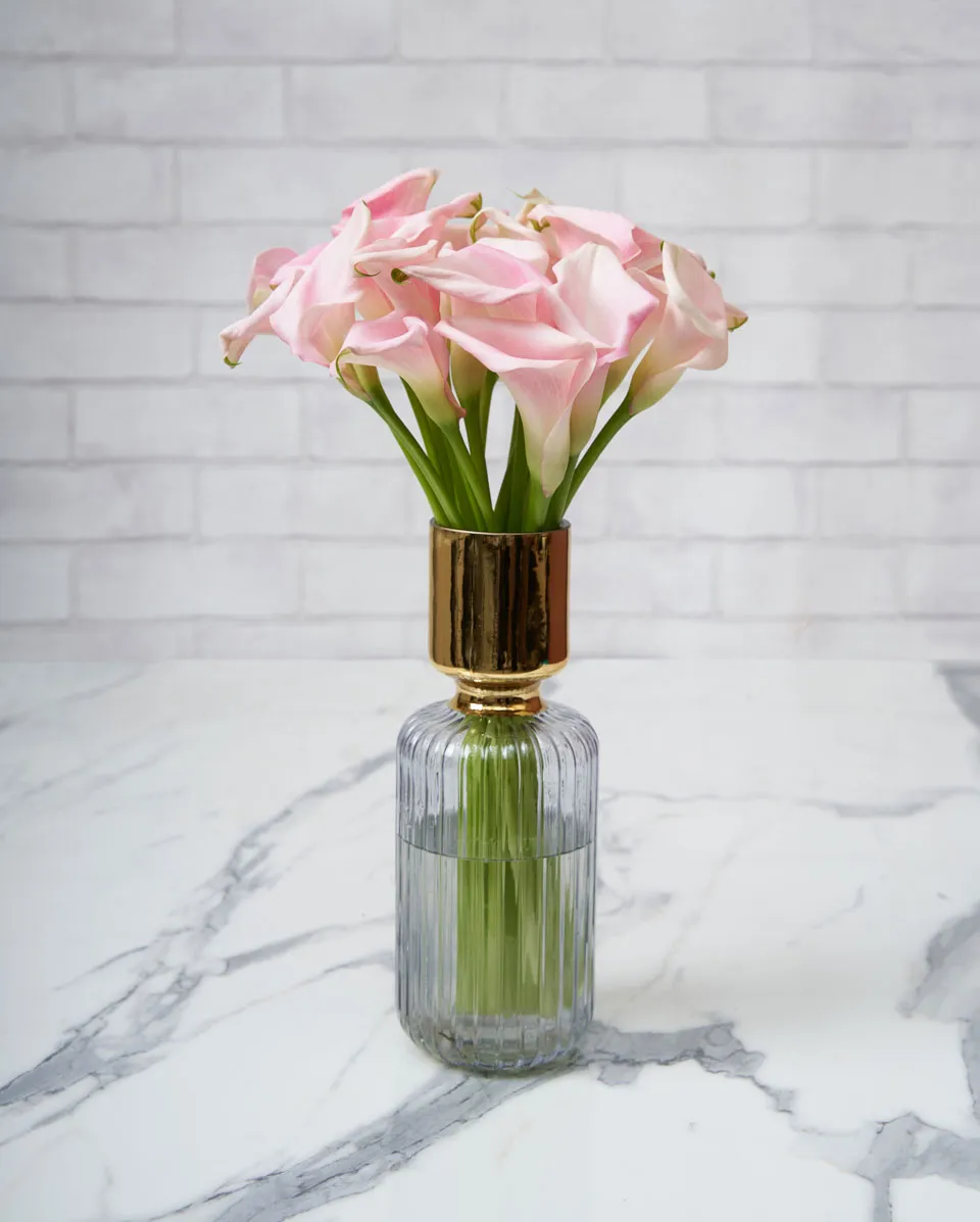 sweet calla lily pink gold 1