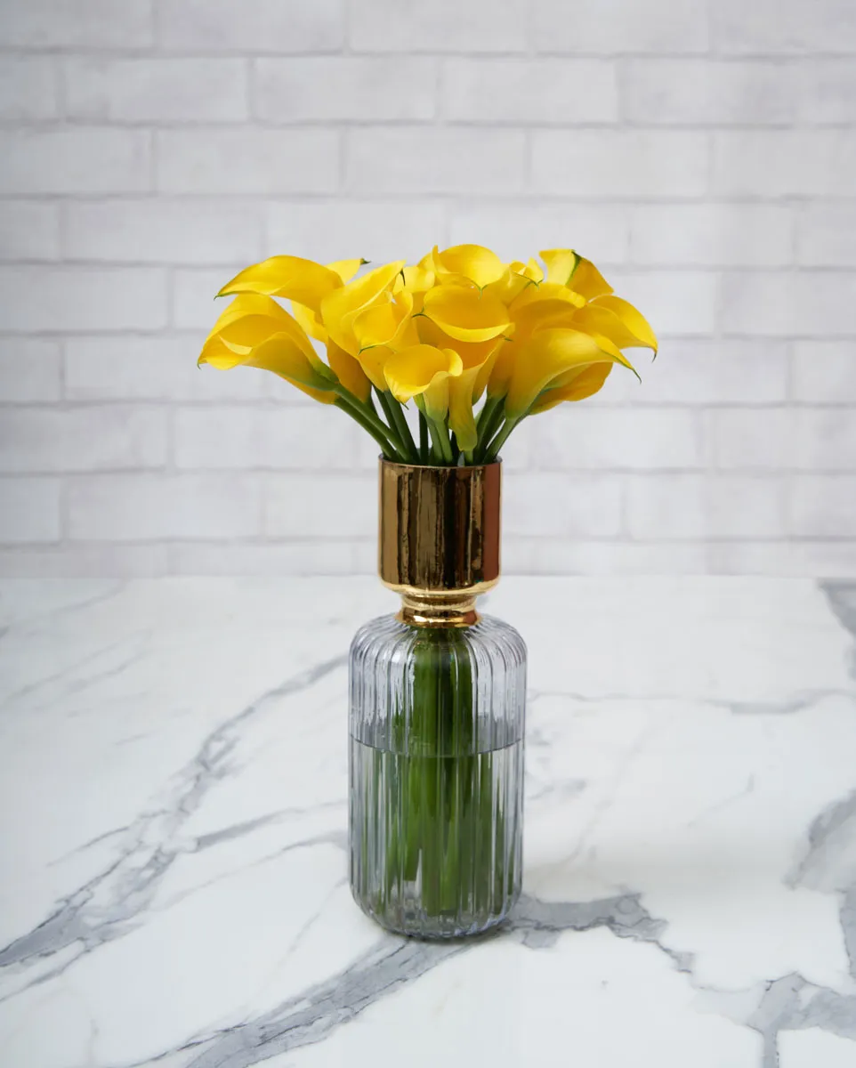 sweet calla lily yellow gold
