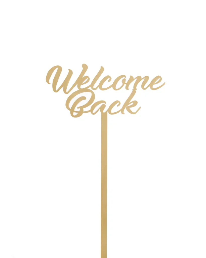 welcome back topper Gold 2025