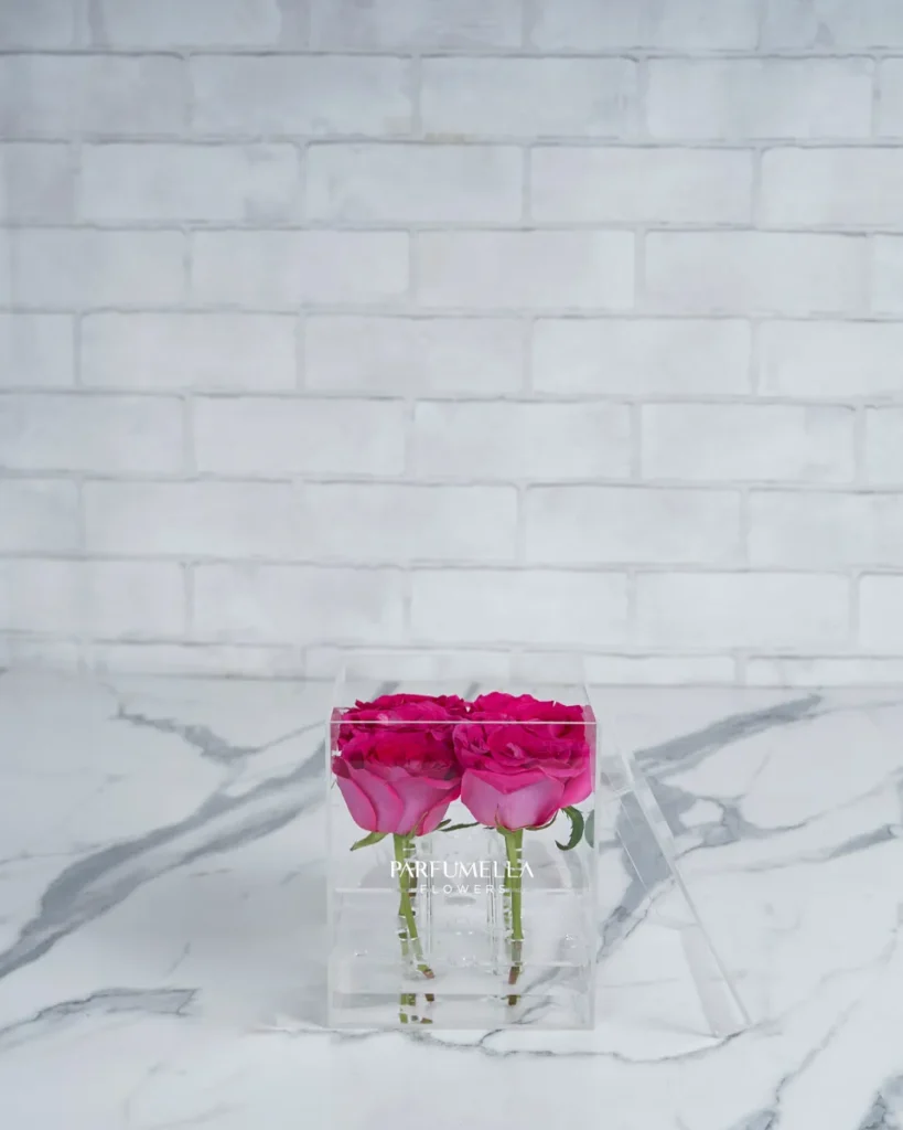 Luxe In Love   acrylic box fuchsia pink  Edited