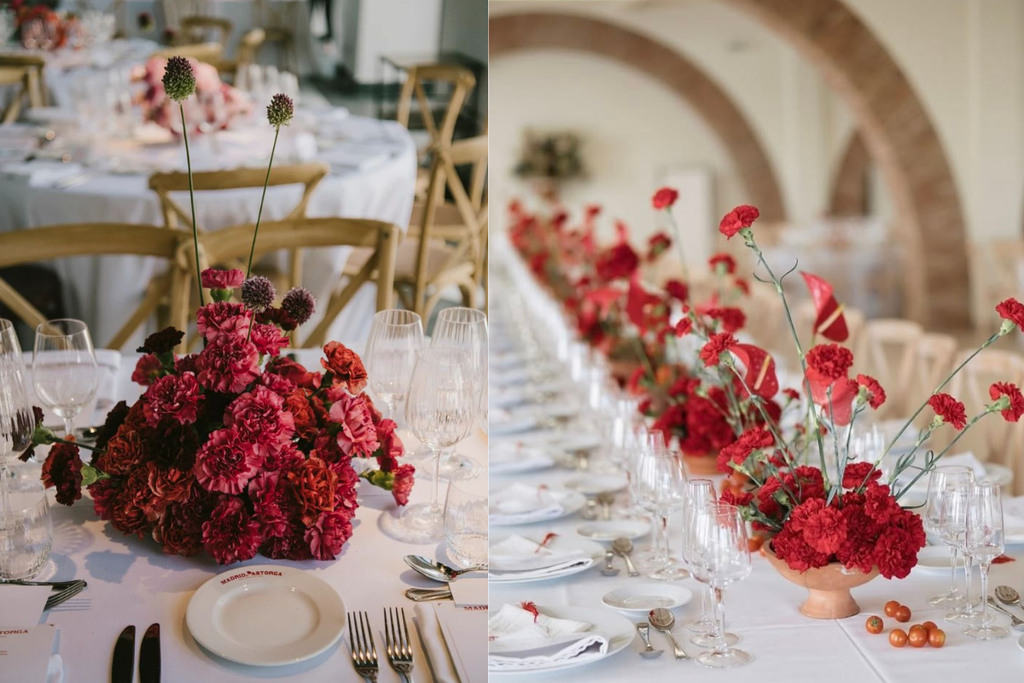 Affordable Floral Centerpieces for UAE Weddings Carnations